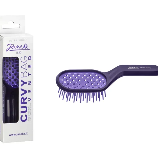 JANEKE SPAZZOLA CAPELLI CURVY BAG VENTED COLORE VIOLA