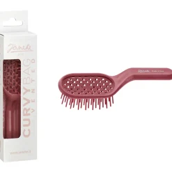 JANEKE SPAZZOLA CAPELLI CURVY BAG VENTED COLORE ROSA CIPRIA