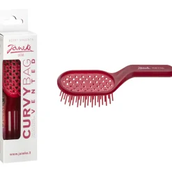 JANEKE SPAZZOLA CAPELLI CURVY BAG VENTED COLORE MAGENTA