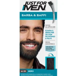 JUST FOR MEN COLORANTE BARBA & BAFFI SENZA AMMONIACA M-55 NERO