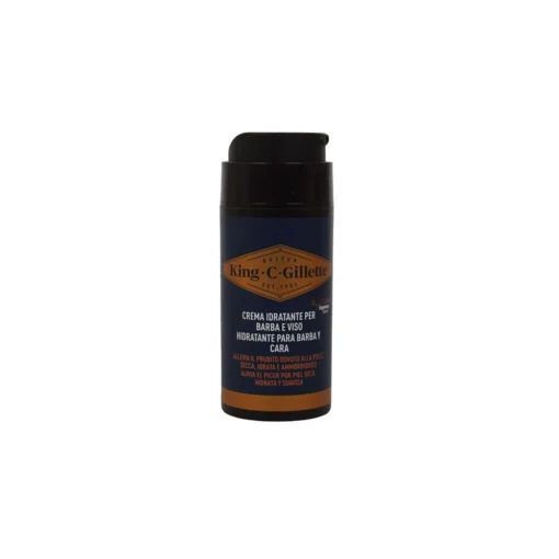 KING C GILLETTE CREMA IDRATANTE PER BARBA e VISO 100 ML
