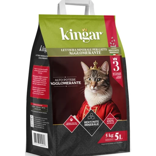 KINGAR LETTIERA BENTONITE AGGLOMERATA 5 LT