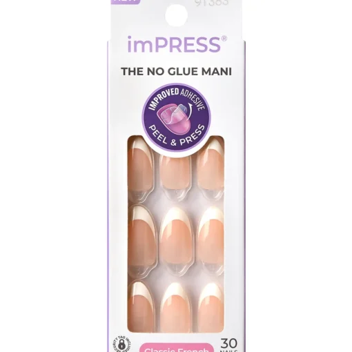 KISS imPRESS CLASSIC FRENCHE EVERLASTING 30 NAILS ADHESIVE