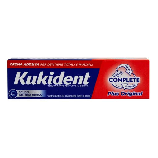 KUKIDENT COMPLETE PLUS ORIGINAL CREMA ADESIVA PER DENTIERE TUBO 35 grammi