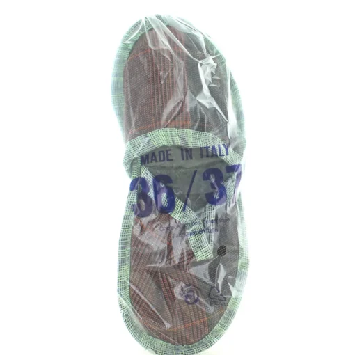 LA PIACENTINA CIABATTE STOFFA "MOQUETTE" MISURA 36/37 - COLORI ASSORTITI - 1 PAIO