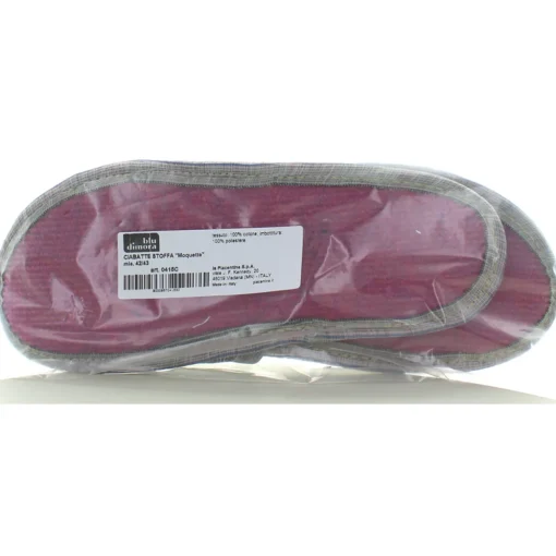 LA PIACENTINA CIABATTE STOFFA "MOQUETTE" MISURA 42/43