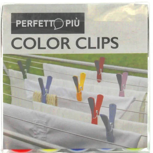LA PIACENTINA MOLLETTE BUCATO "COLORCLIPS" CONF. 10 PZ