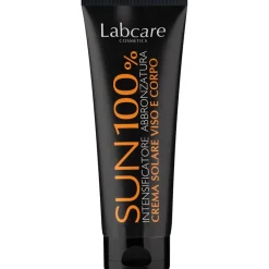 LABCARE COSMETICS SUN 100% INTENSIFICATORE ABBRONZATURA CREMA SOLARE VISO e CORPO TUBO 100 ML