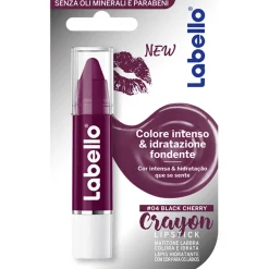 LABELLO CRAYON MATITONE LABBRA COLORA E IDRATA 04 BLACK CHERRY BURROCACAO