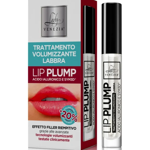 LADY VENEZIA TRATTAMENTO VOLUMIZZANTE LABBRA LIP PLUMP ACIDO IALURONICO E SYM3D EFFETTO FILLER RIEMPITIVO 10 ML