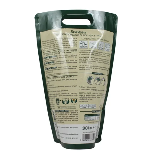LAVANDERINA ECOBIO AMMORBIDENTE CONCENTRATO FIORITO BUSTA 100 LAVAGGI 2000 ML