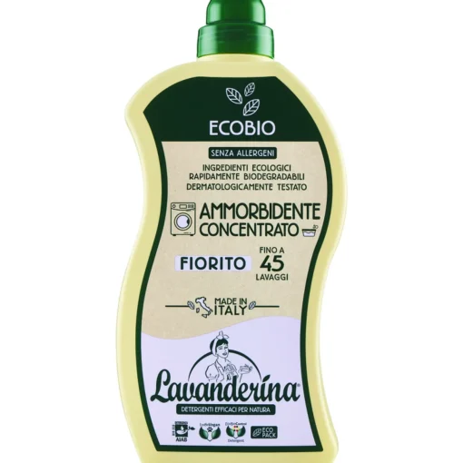 LAVANDERINA ECOBIO AMMORBIDENTE CONCENTRATO FIORITO 45 LAVAGGI 900 ML