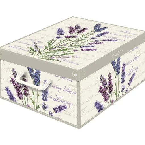 LAVATELLI SCATOLA MEDIA LAVANDA PROFUMATA 32x42x17,5