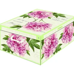 LAVATELLI SCATOLA MEDIA PEONIE 32x42x17,5