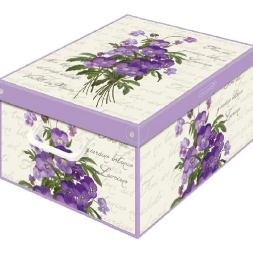 LAVATELLI SCATOLA VIOLETTE PROFUMATA 39x50x24
