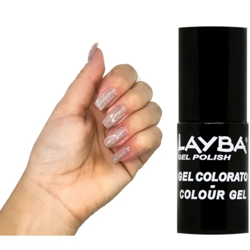 LAYBA SMALTO SEMIPERMANENTE N.763 DISCO TOP COAT 5 ML