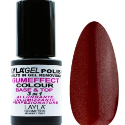 LAYLA SMALTO IN GEL COLOUR REMOVIBLE GUMEFFECT 3in1 BASE & TOP 16 GELOUSY