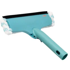 LEIFHEIT TERGI 3 IN 1 LAVAVETRI CON LAMINA IN GOMMA E RIVESTIMENTO CON MICROFIBRE E SETOLE SPECIALI PER LA PULIZIA TELAI DELLE FINESTRE