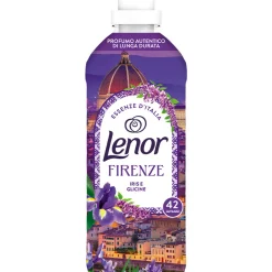 LENOR AMMORBIDENTE CONCENTRATO ESSENTE D'ITALIA FIRENZE IRIS e GLICINE 42 LAVAGGI 882 ML