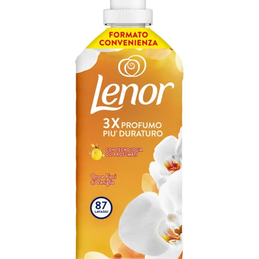 LENOR AMMORBIDENTE CONCENTRATO ORO e FIORI DI VANIGLIA 87 LAVAGGI LITRI 1,827