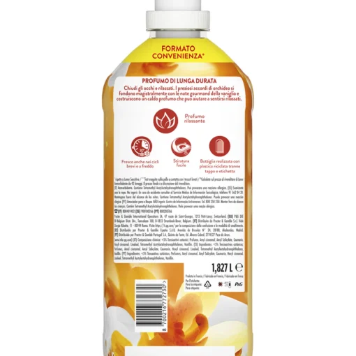 LENOR AMMORBIDENTE CONCENTRATO ORO e FIORI DI VANIGLIA 87 LAVAGGI LITRI 1,827
