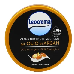 LEOCREMA CREMA MULTIUSO CORPO MANI VISO ALL'OLIO DI ARGAN VASO 150 ML
