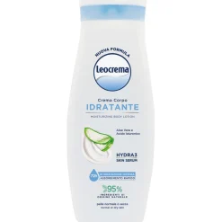 LEOCREMA FLUIDA CREMA CORPO IDRATANTE ALOE VERA e ACIDO IALURONICO PELLE MORMALE o SECCA 400 ML