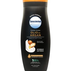 LEOCREMA FLUIDA CREMA CORPO OLIO DI ARGAN 100% BIOLOGICO TUTTI I TIPI DI PELLE 250 ML