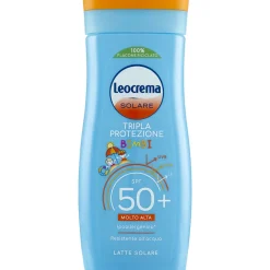 LEOCREMA SOLARE BIMBI LATTE RESISTENTE ALL'ACQUA TRIPLA PROTEZIONE SPF50+ 200 ML