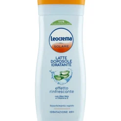 LEOCREMA SOLARE LATTE DOPOSOLE IDRATANTE RINFRESCANTE CON ALOE VERA E VITAMINA E 200 ML