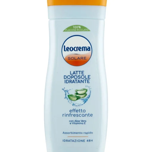 LEOCREMA SOLARE LATTE DOPOSOLE IDRATANTE RINFRESCANTE CON ALOE VERA E VITAMINA E 200 ML