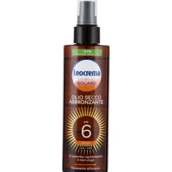 LEOCREMA SOLARE OLIO SECCO ABBRONZANTE RESISTENTE ALL'ACQUA SPF6 200 ML