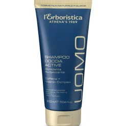 L'ERBORISTICA UOMO SHAMPOO DOCCIA ACTIVE STIMOLANTE RIVITALIZZANTE CAFFEINA + VITAMIN COMPLEX 200 ML