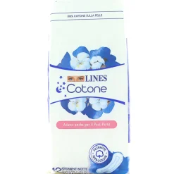 LINES COTONE NOTTE ANATOMICO DISTESO EXTRALUNGO 12 PZ  ASSORBENTI