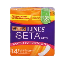 LINES SETA ULTRA FLUSSI LEGGERI 14 PZ. ASSORBENTI