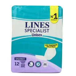 LINES SPECIALIST SAGOMATO SUPER/MAXI 12 PEZZI - DISPOSITIVO MEDICO CE CLASSE 1