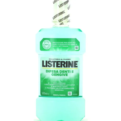 LISTERINE COLLUTORIO DIFESE DENTI E GENGIVE MENTA FRESCA 500 ML.