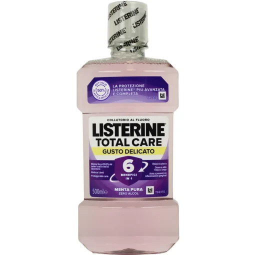 LISTERINE COLLUTORIO TOTAL CARE GUSTO DELICATO 6in1 MENTA PURA 500 ML