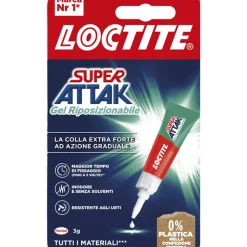LOCTITE SUPER ATTAK GEL RIPOSIZIONABILE 3 GRAMMI