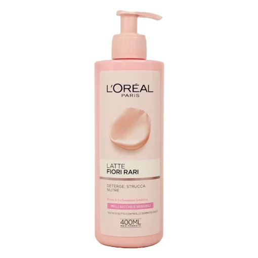 L'OREAL LATTE STRUCCANTE FIORI RARI PELLI SECCHE E SENSIBILI 400 ML