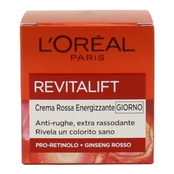 L'OREAL REVITALIFT CREMA ROSSA ENERGIZZANTE GIORNO ANTI-RUGHE EXTRA RASSODANTE CON GINSENG ROSSO 50 ML