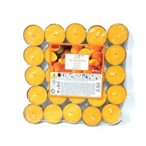 LUMELLE TEALIGHT AGRUMI 25 PZ