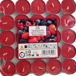LUMELLE TEALIGHT FRUTTI DI BOSCO 25 PZ
