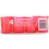 LUMINO VOTIVO SER 10B ROSSO 4 PZ. LUMINI (durata 23 ore)