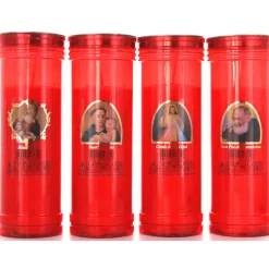 LUMINO VOTIVO SER 50T ROSSO IMMAGINI ASSORTITE DURATA 82 ORE LUMINI