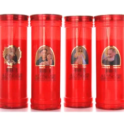 LUMINO VOTIVO SER 50T ROSSO IMMAGINI ASSORTITE DURATA 82 ORE LUMINI