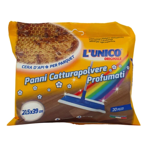 L'UNICO ORIGINALE CATTURAPOLVERE PER PARQUET 20 PANNI PROFUMATI CM 20,5x39