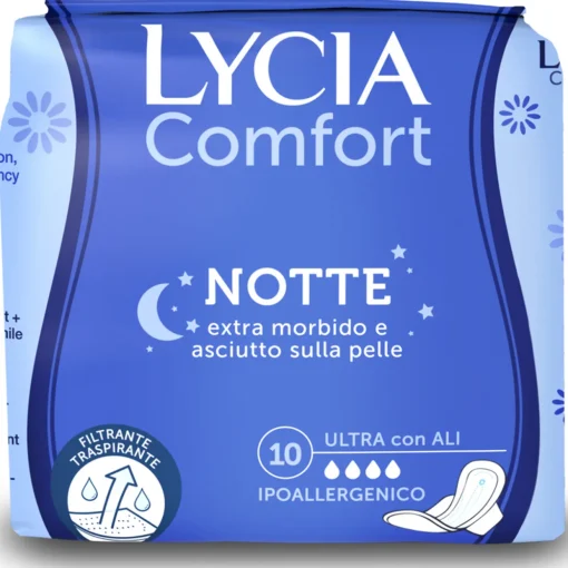 LYCIA ASSORBENTI COMFORT NOTTE ULTRA ALI 10 PZ