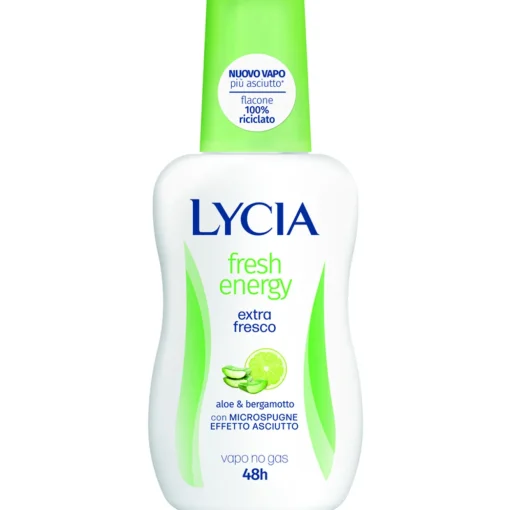 LYCIA DEODORANTE VAPO NO GAS 48h FRESH ENERGY ALOE e BERGAMOTTO 75 ML