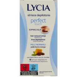 LYCIA DEPILAZIONE STRISCE SOPRACCIGLIA PELLI NORMALI 16 PZ